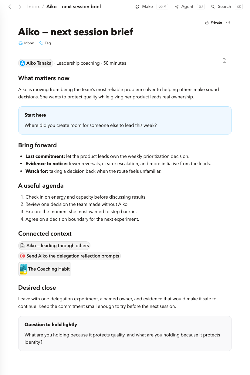 Show up prepared at every meeting