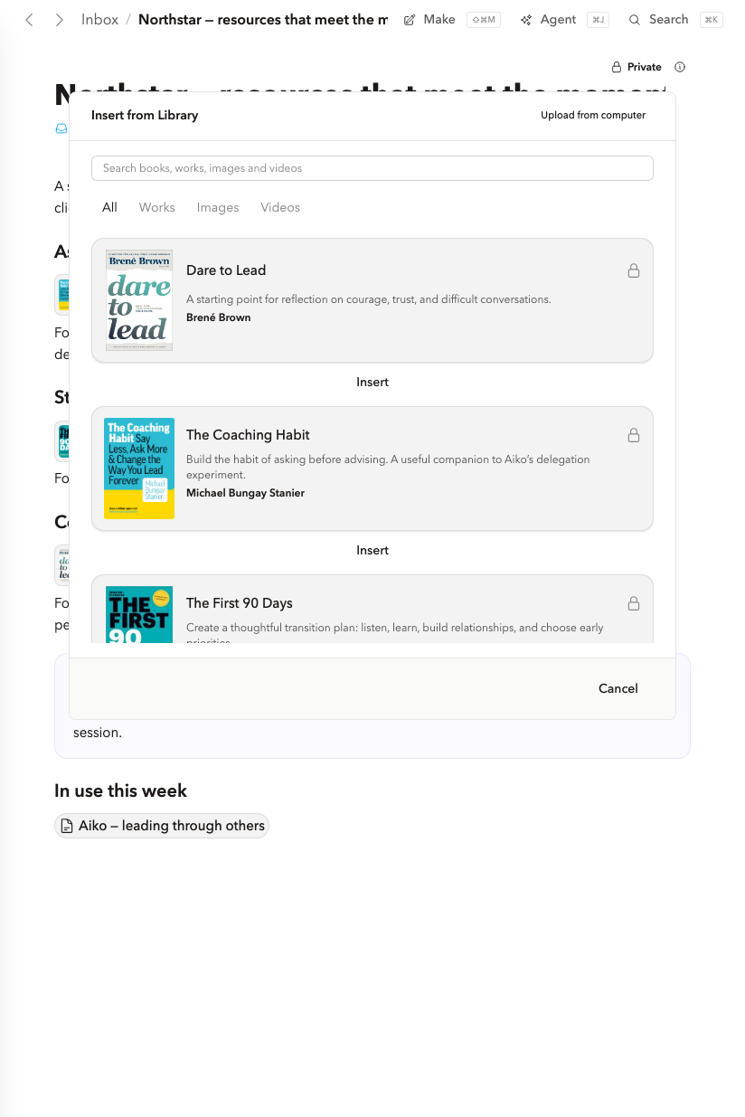 Relay coaching resource library